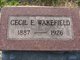  Cecil E Wakefield