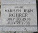  Marilyn Jean Rohrer