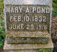  Mary Annis <I>Jones</I> Pond