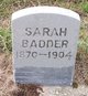  Sarah Emelia <I>Hunt</I> Badder