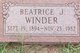  Beatrice <I>McIver</I> Winder