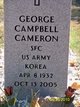 SFC George Campbell Cameron