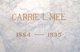  Carrie L. <I>Wolz</I> Mee