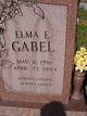  Elma Evelyn <I>Carter</I> Gabel