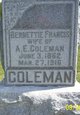  Bernettie Francis Coleman