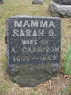  Sarah O <I>Wood</I> Garrison