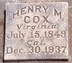  Henry Murlin Cox