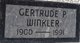  Gertrude P. <I>Shanek</I> Winkler