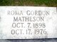 Romulus Gordon “Roma” Matheson