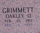  Oakley O. Grimmett