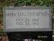  Mary Lou Thompson