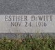  Esther <I>Dewitt</I> Nixon