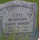  Ethel <I>Morrison</I> Wright