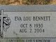  Eva Lou <I>Hudson</I> Bennett