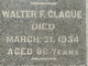  Walter Francis Clague