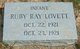  Ruby Ray Lovett