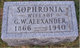  Martha Sophronia <I>Smith</I> Alexander
