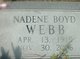  Nadene <I>Boyd</I> Webb