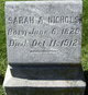 Sarah Ann Nichols