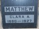  Clara A. <I>Rutledge</I> Matthew