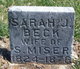  Sarah J <I>Beck</I> Miser