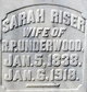  Sarah <I>Riser</I> Underwood