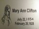  Mary Ann <I>Price</I> Clifton