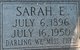  Sarah Elizabeth <I>Welch</I> Basey