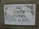  Louise <I>Allridge</I> Rhodes