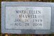  Mary Ellen <I>Davis</I> Maxwell
