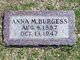  Myrta Ann [Anna] <I>Eacret</I> Burgess