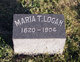  Maria T <I>Wall</I> Logan