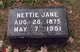  Nettie Jane <I>Edwards</I> McMaster