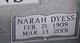  Mary Narah <I>Dyess</I> Evans