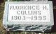  Florence Ethel <I>Kendall</I> Collins