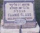  Fannie <I>Yamshon</I> Glass
