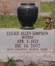  Edna Lucile <I>Allen</I> Simpson