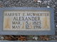 Harriet E <I>McWhorter</I> Alexander