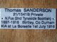 Private Thomas Sanderson