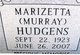  Marizetta Kathryn <I>Murray</I> Hudgens