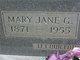  Mary Jane <I>Gabbard</I> Gilbert
