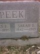  Sarah Elizabeth <I>Dement</I> Peek