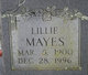  Lillie Mae <I>Carpenter</I> Mayes