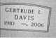  Gertrude Leone “Gertie” <I>Haines</I> Davis