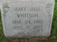  Mary Jane <I>Cheek</I> Whitson