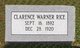  Clarence Warner Rice