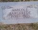  Marilyn E <I>Buford</I> Bargfrede