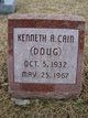  Kenneth Alvin “Doug” Cain