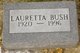  Lauretta Victoria <I>Blaker</I> Bush