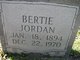  Bertie <I>Bell</I> Jordan
